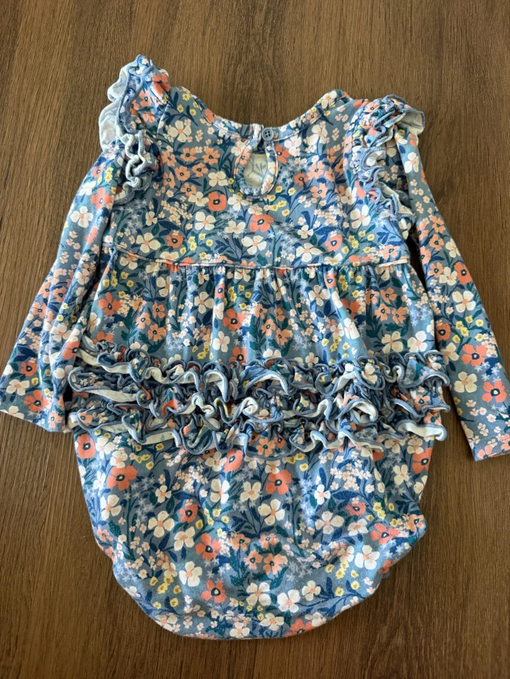 Little Sleepies petite petals bubble romper